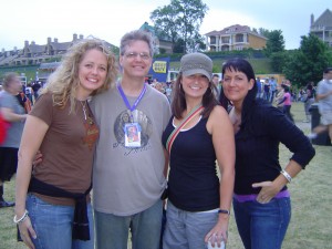 Photographer Brian Hasbrook with  Atlanta Concert Blast Fans