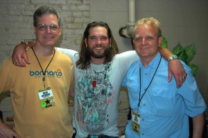 Bo Bice backstage with Brian and Mike