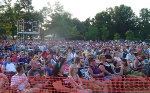 Elizabethtown, KY Concert Crowd Waiting for the Show to Start - Approx 5,000 in Attendance