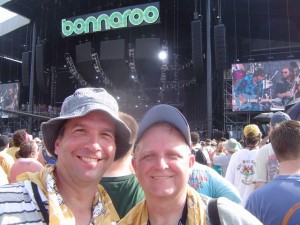 Bonnaroo 2010 - Mike and Tom in the Crowd