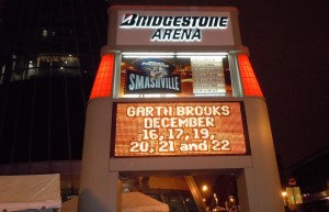 Garth Brooks In Concert - Bridgestone Arena Sign