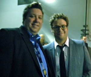 53rd Grammy Awards - Josh Jackson with Seth Rogen