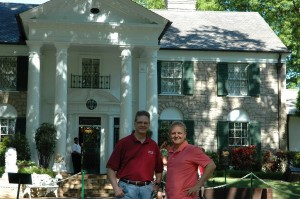 Brian Hasbrook and Mike Arnold at the Home of Elvis Presley - Graceland