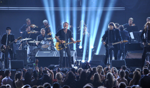 Bruce Springsteen and the E Street Band open the 54th Grammys Awards Show