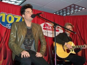 Adam Lambert Performs Acoustic - 107.5 The River - Nashville, TN