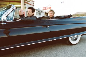 Train - Pat Monahan (driver), Jimmy Stafford (front passenger), and Scott Underwood (back passenger)