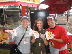 Mike and Tom with photographer friend from the Jackson Sentinel Newspaper