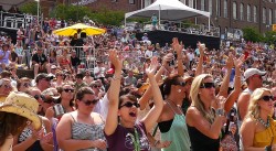 Fans at Riverfront Park Enjoying the CMA Music Festival 2013