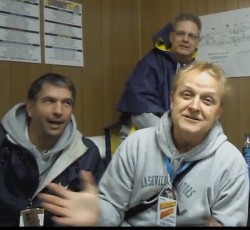 Concert Blast in the Media Trailer at Memphis in May 2013